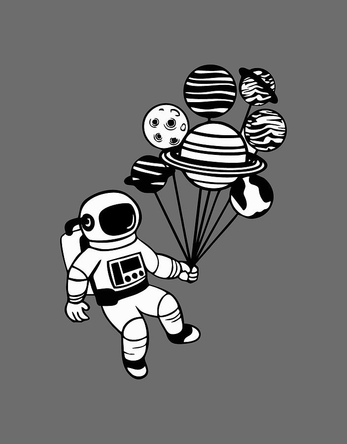 Astronaut Planet Space Digital Art By Gani Ismail Fine Art America