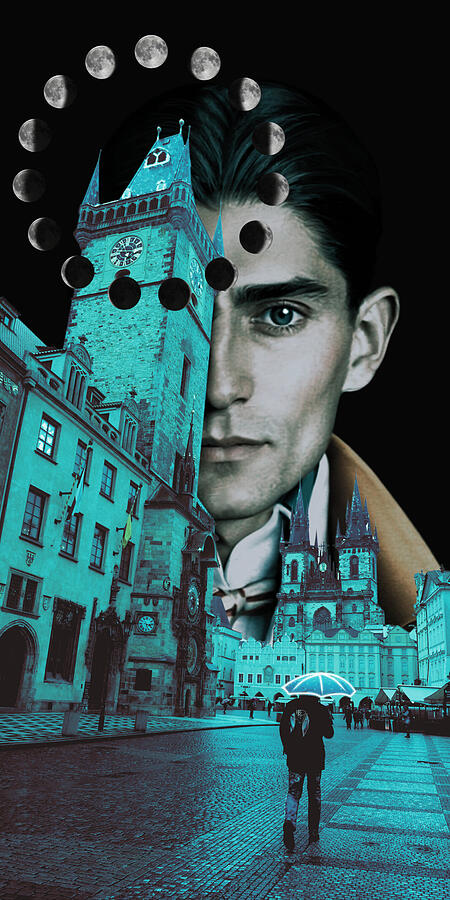 Portrait Mixed Media - Astronomical Clock by MB Dallocchio Portrait Mixed Media - Astronomical Clock by MB Dallocchio