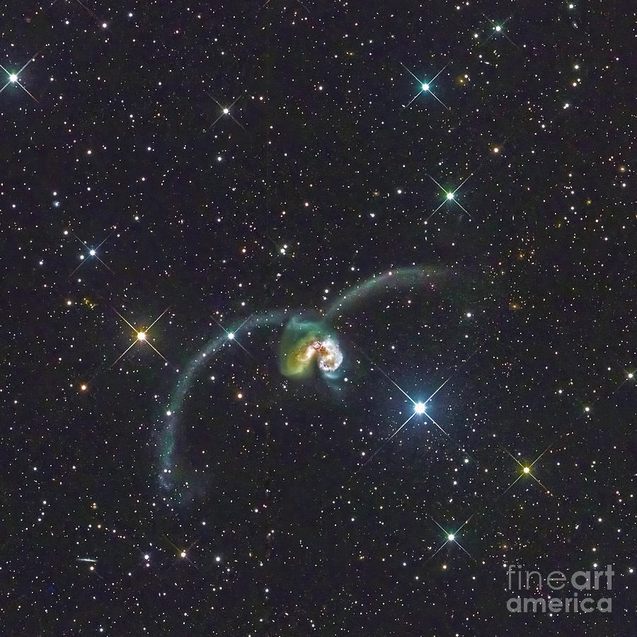 Astrophotography - Antennae Galaxies Photograph by Jim DeLillo