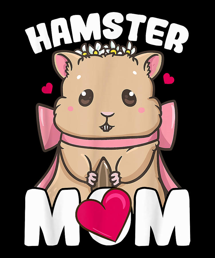 Astute Hamster Mom Cute Gift Digital Art By Zery Bart 