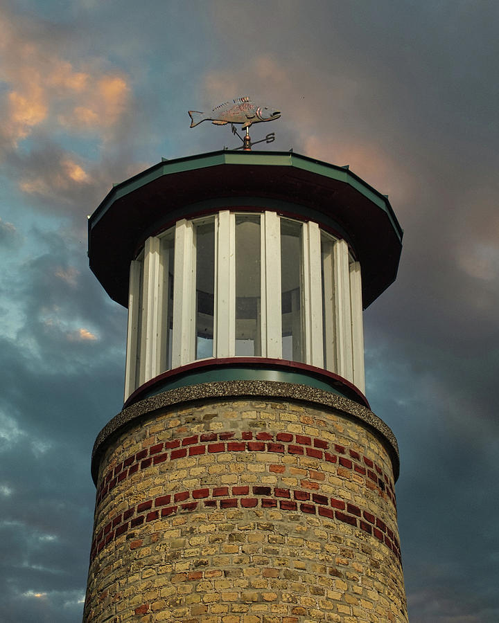 Asylum Point Lighthouse Top Photograph by Scott Olsen
