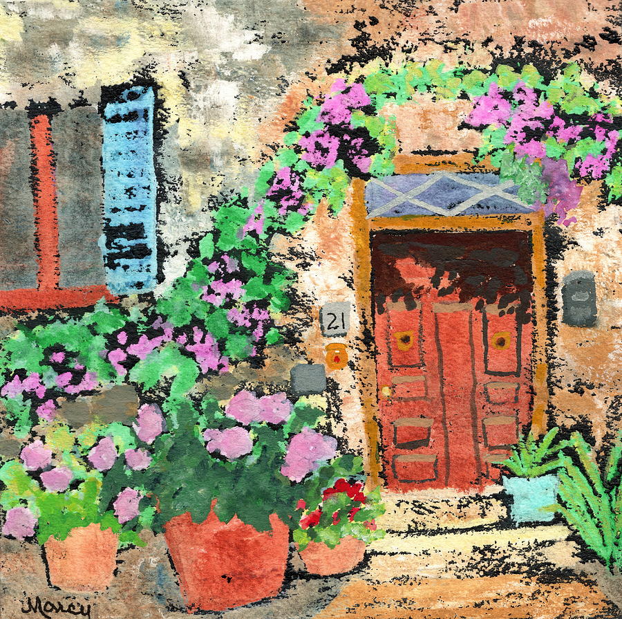 At Home in Italy Painting by Marcy Brennan