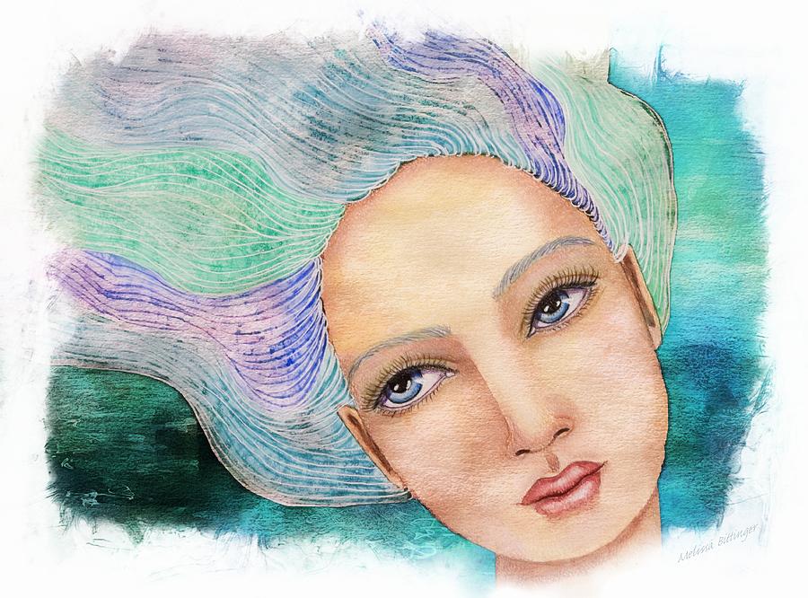At One With The Sea Mixed Media by Melissa Bittinger