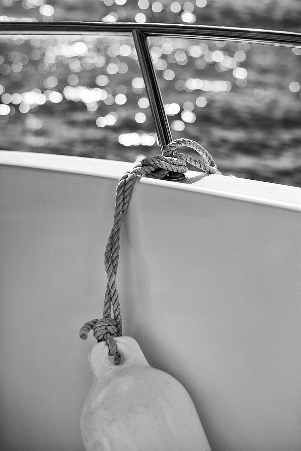 At Sea Black and White Photograph by Laura Fasulo