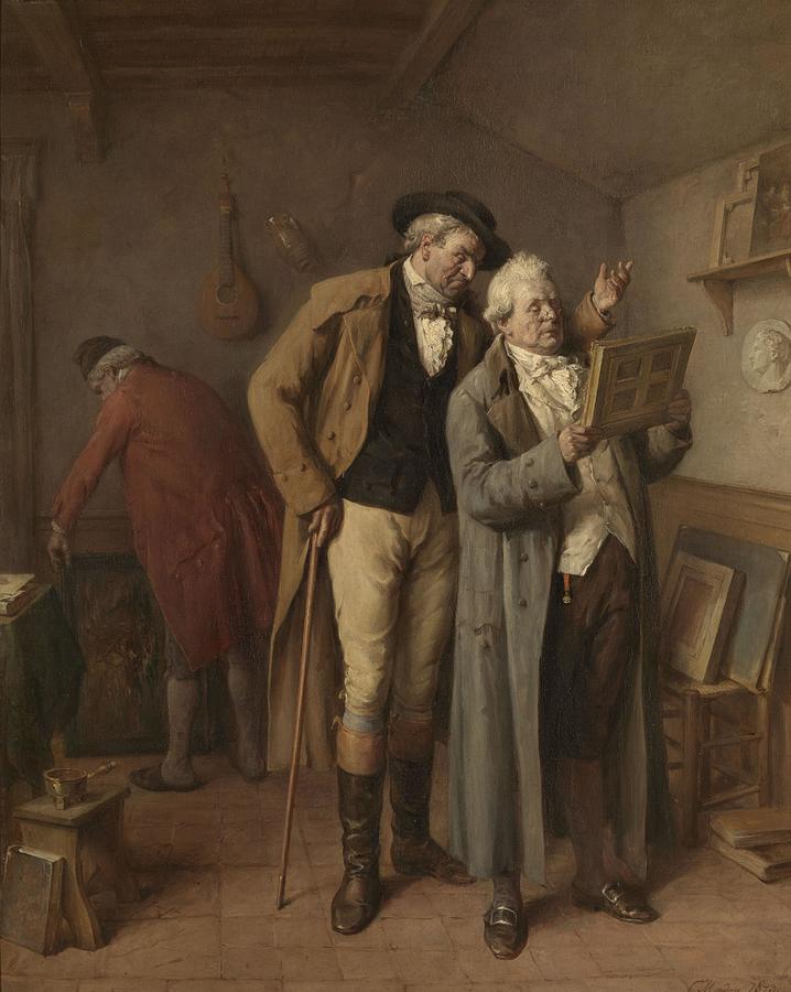 At the Art Dealer Painting by Jean Baptiste Madou | Fine Art America