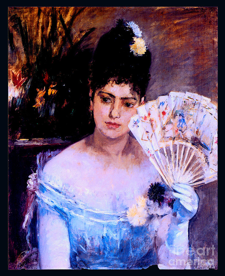 At the Ball 1875 Painting by Berthe Morisot
