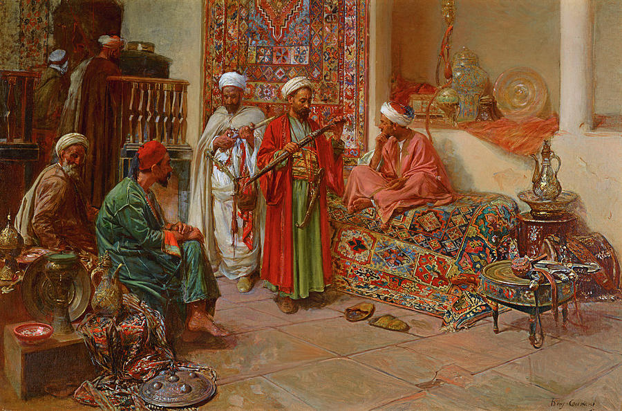 At The Bazaar Painting