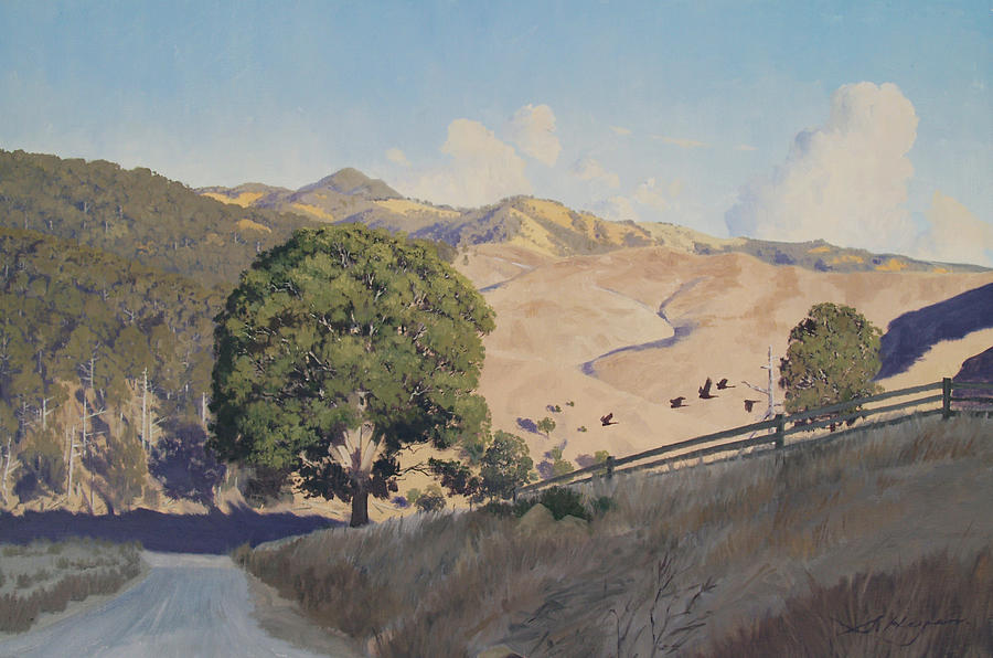 At the bottom of the valley Painting by Steven Heyen