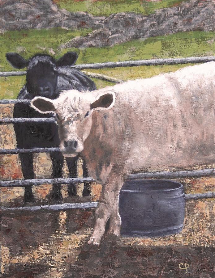 At the Corral Painting by Candace Antonelli