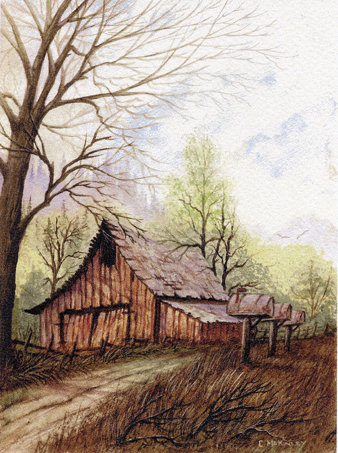 At The End Of The Road Painting by Carl McKinley