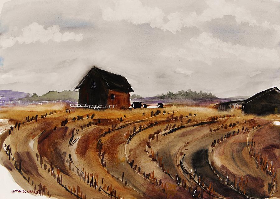 At The Farm-MIdday Painting by John Williams