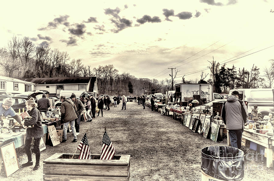 Vintage Photograph - At the Flea Market artistic by Paul Ward