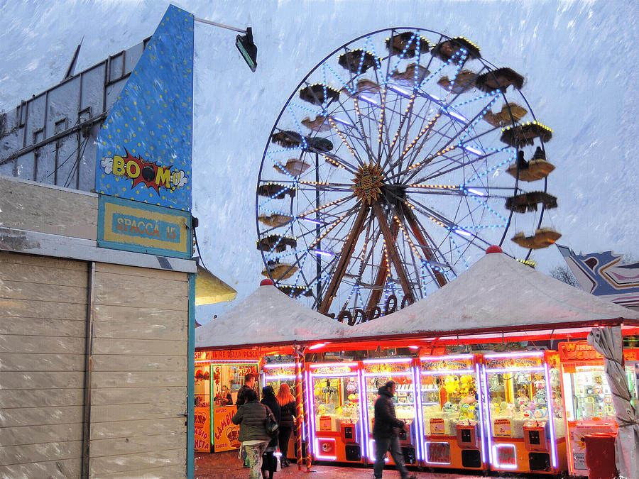 At the fun fair 1 Photograph by Guido Strambio - Fine Art America