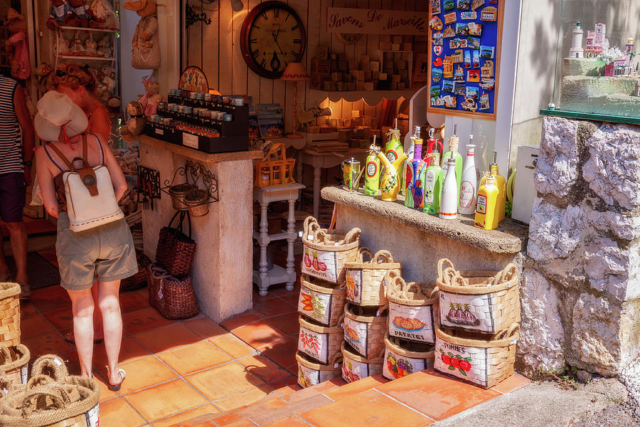 At the Gift Shop Eze, Provence Photograph by Tatiana Travelways
