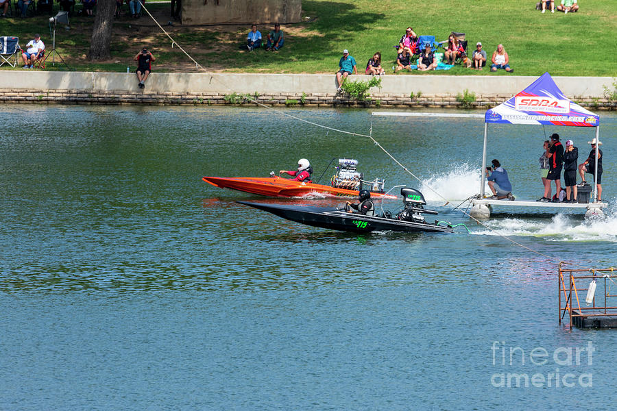 At the Marble Falls LakeFest Drag Boat Races you can feel the powerful