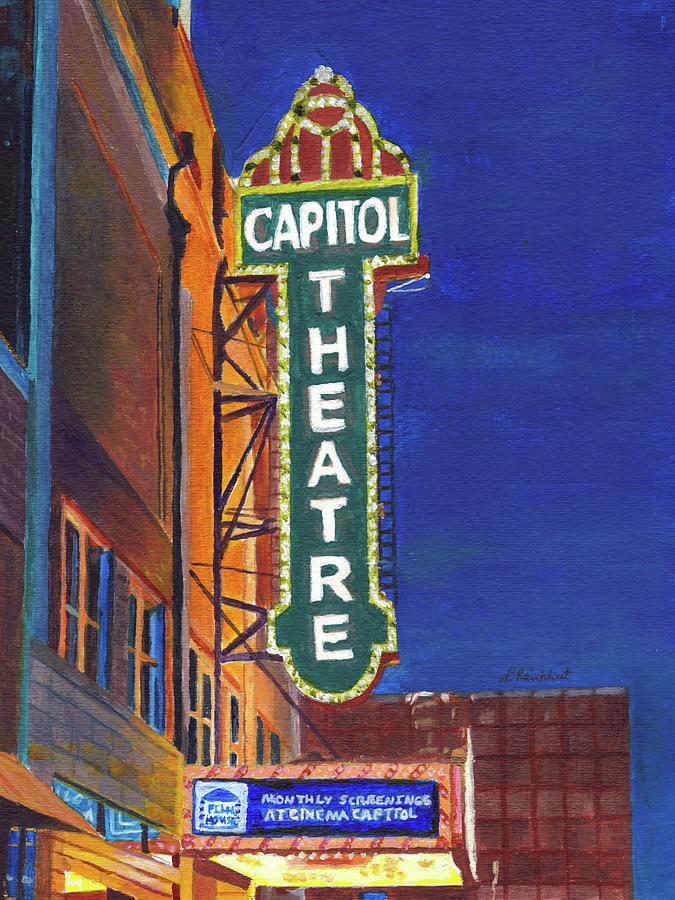 At the Movies Painting by Lynne Reichhart