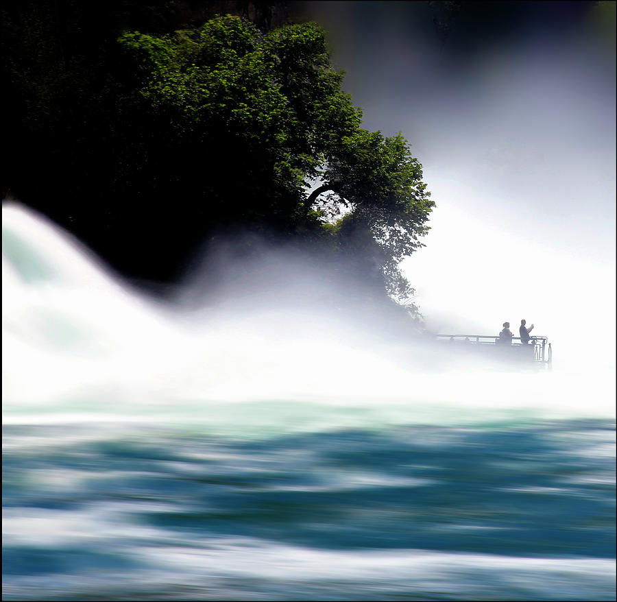 At the Rhine Fall Photograph by Angelika Vogel