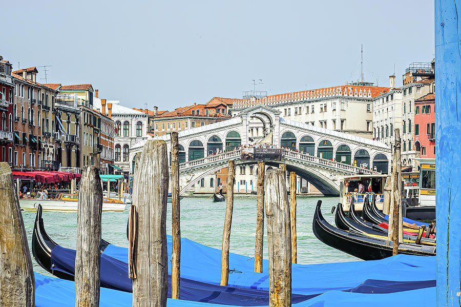 Venice Photograph - At The Rialto by Marla Brown