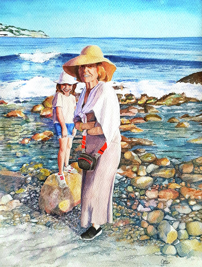 At the seashore. Granada. Spain. Painting by Carolina Prieto Moreno