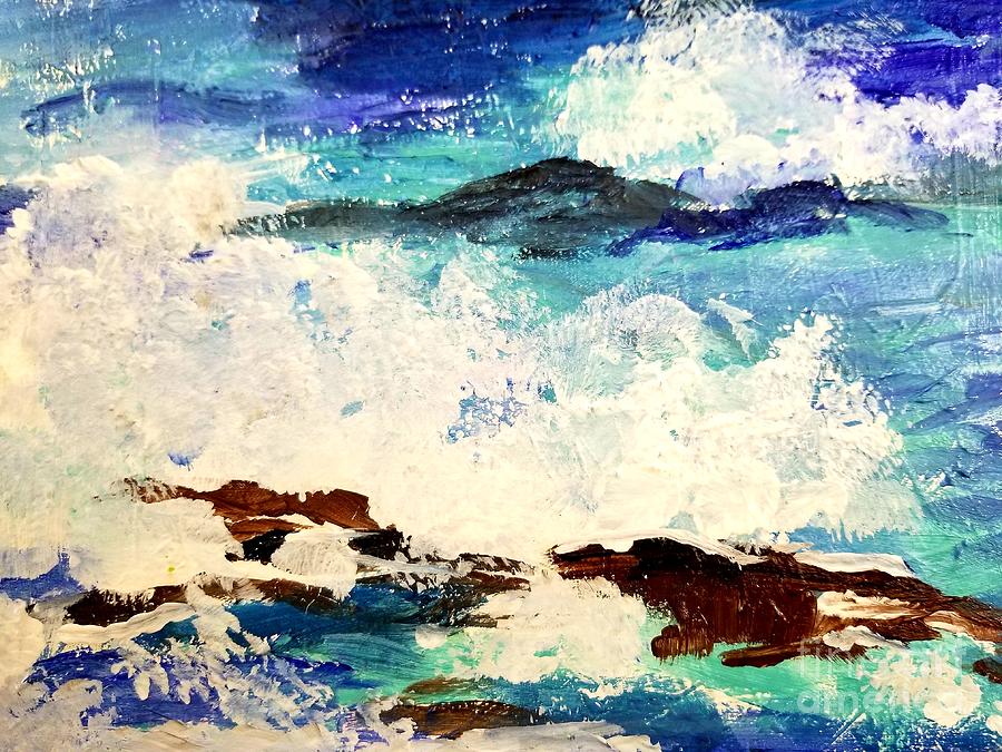 At The Seashore Painting