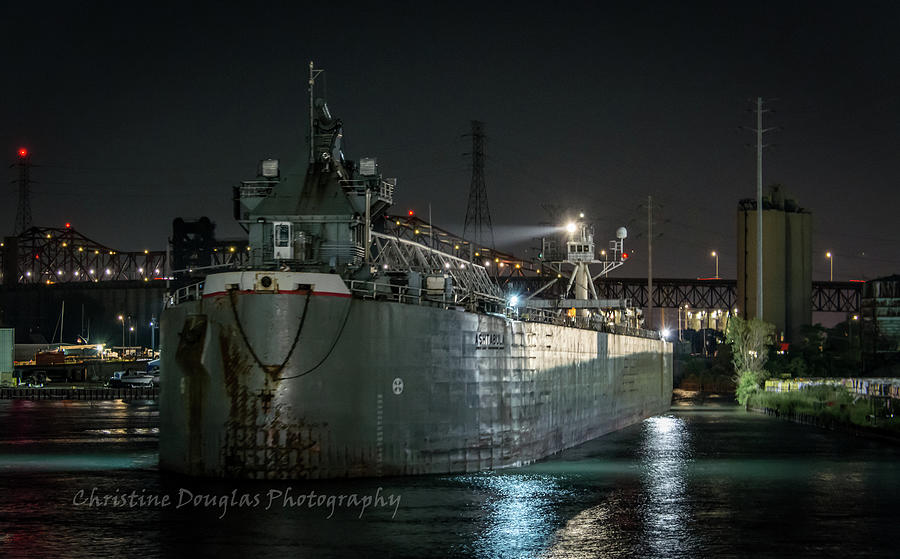 2020 Photograph - ATB Ashtabula and Tug Defiance - Port of Chicago by Christine Douglas