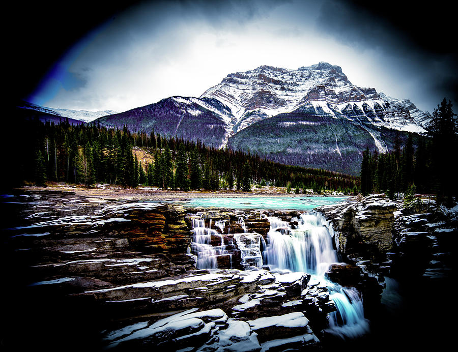Athabasca Falls Photograph by Darcy Dietrich