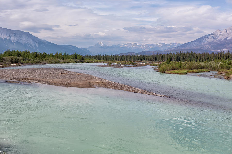Athabasca River Color Turns Glacial Photograph by Belinda Greb