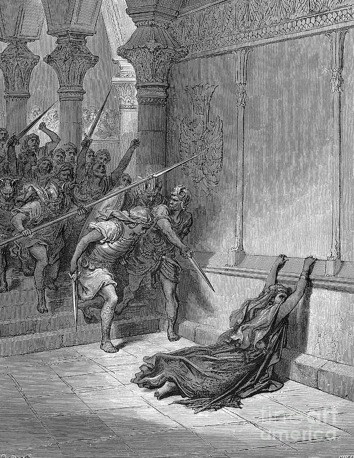 Athaliah Drawing by Gustave Dore