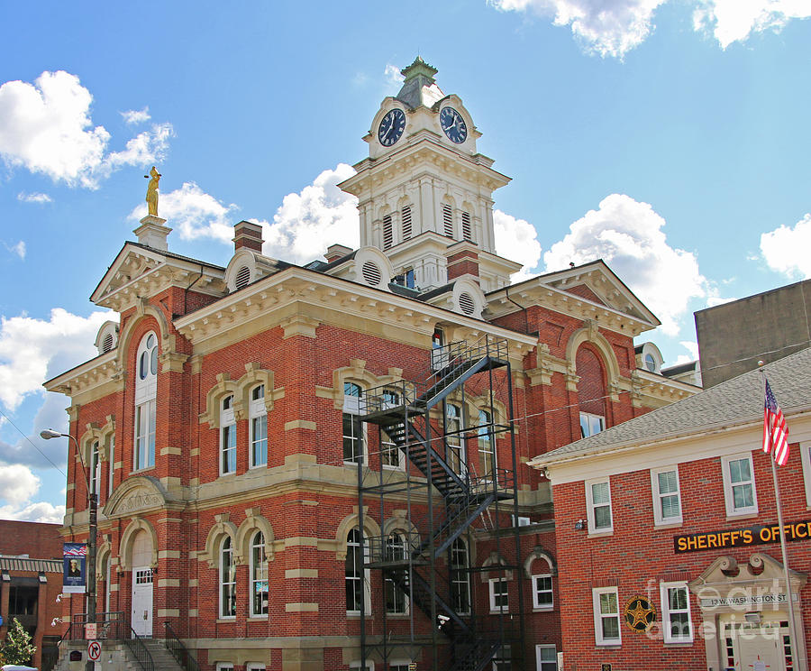 Athens County Courthouse Athens Ohio 6427 Photograph by Jack Schultz
