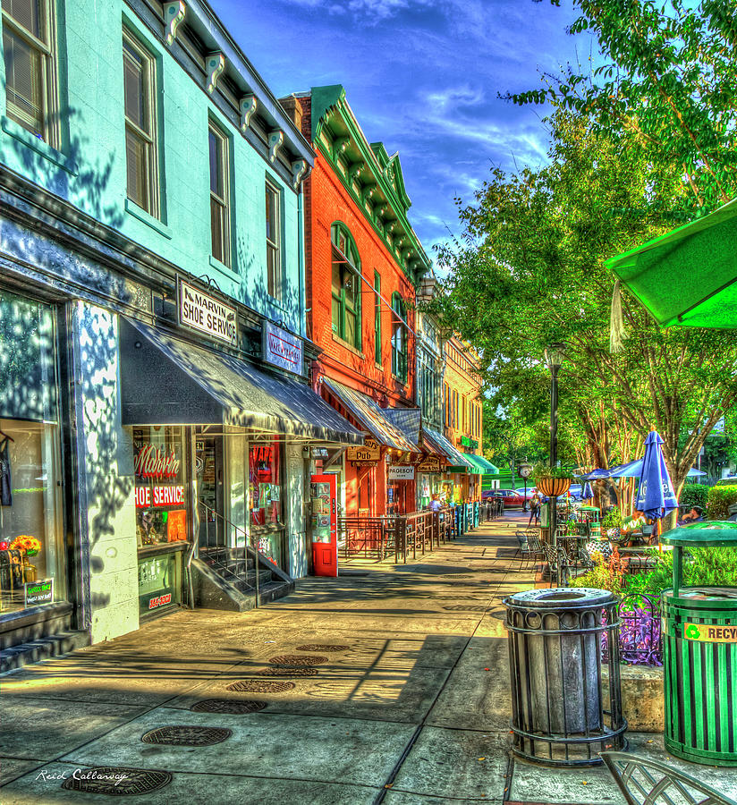 Athens GA College Ave Row Architectural Cityscape Art Photograph by Reid Callaway