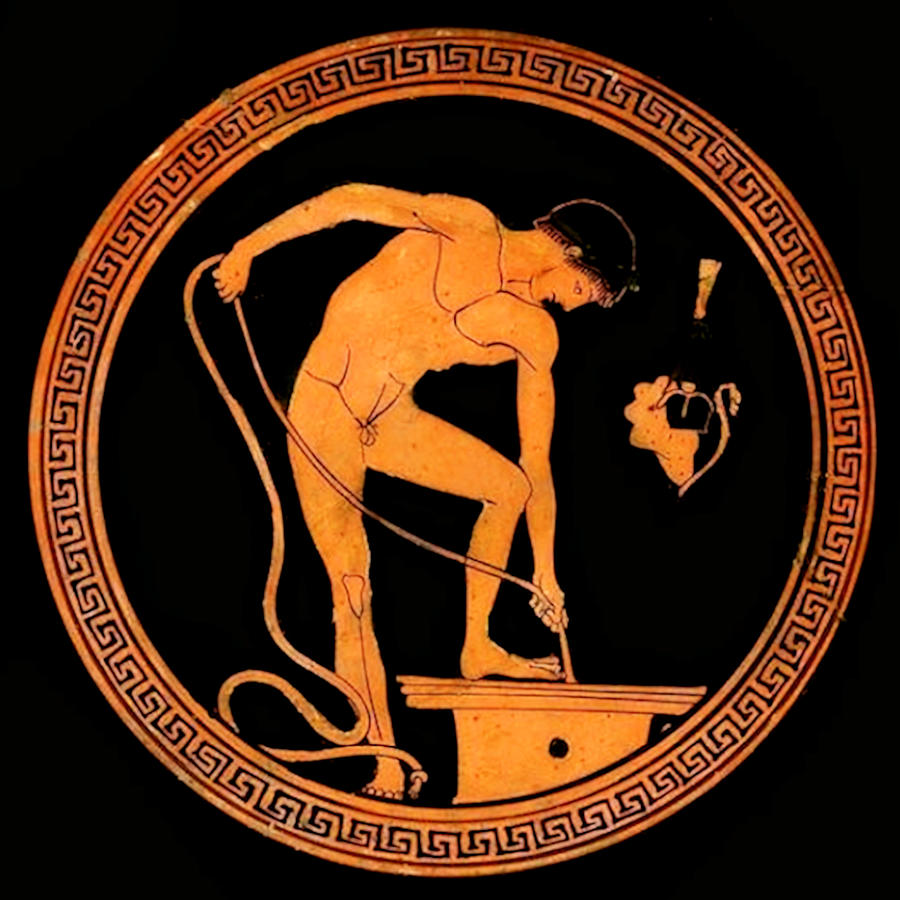 Athlete Drawing Water from a Well by Euaion Painter Athlete Drawing Water from a Well by Euaion Painter