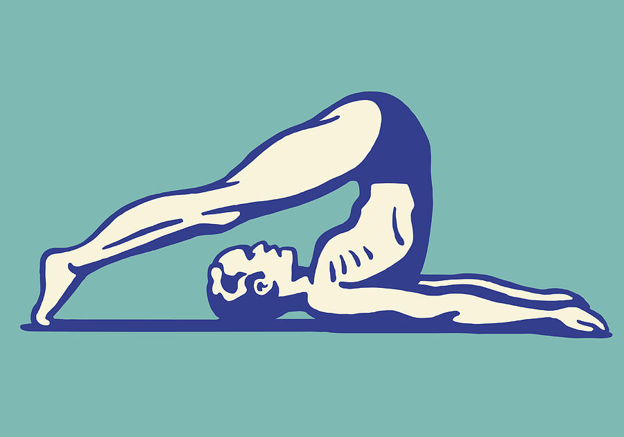 Athlete Stretching Drawing by CSA-Archive