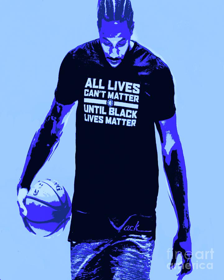 Black Lives Matter Painting - Athletes 2020 by Jack Bunds Black Lives Matter Painting - Athletes 2020 by Jack Bunds