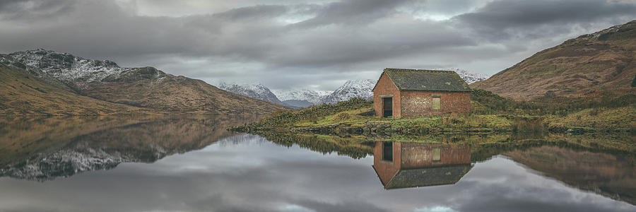 Mountain Photograph - Atklet Boathouse by Raymond Carruthers