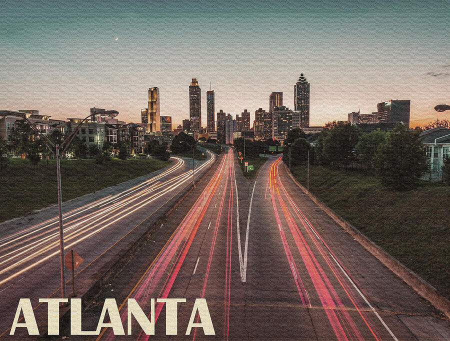 Atlanta at Dusk Photograph by Long Shot