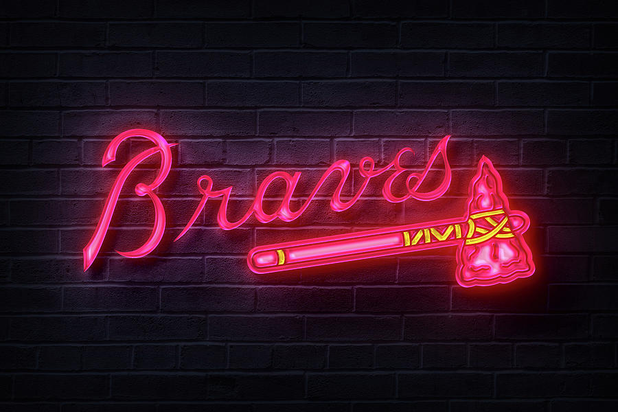 Atlanta Braves Neon by Yu Mi