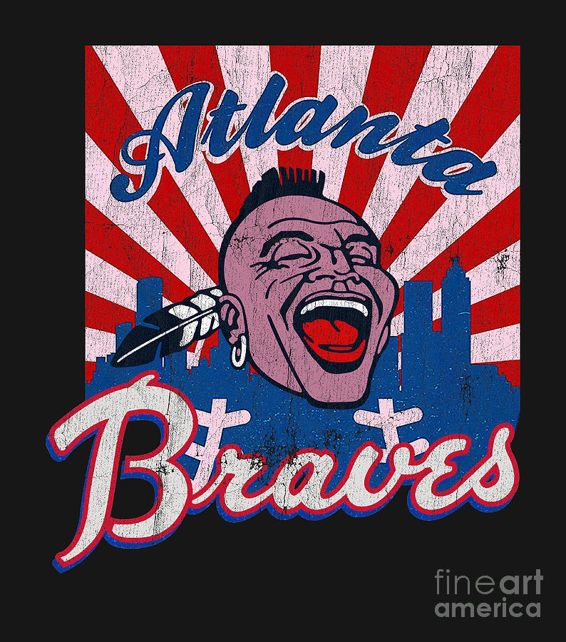 Atlanta Braves Retro Vintage Digital Art by Kirania Finest Atlanta Braves Retro Vintage Digital Art by Kirania Finest