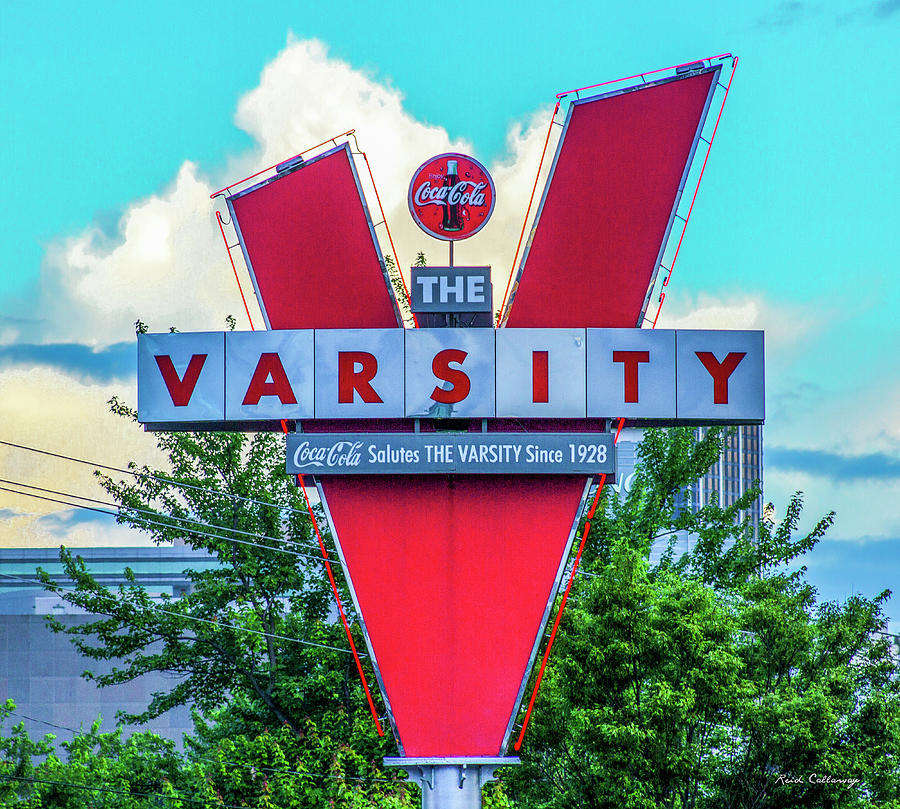 Atlanta GA The Varsity Classic Sign Landmark Architectural Art Photograph by Reid Callaway