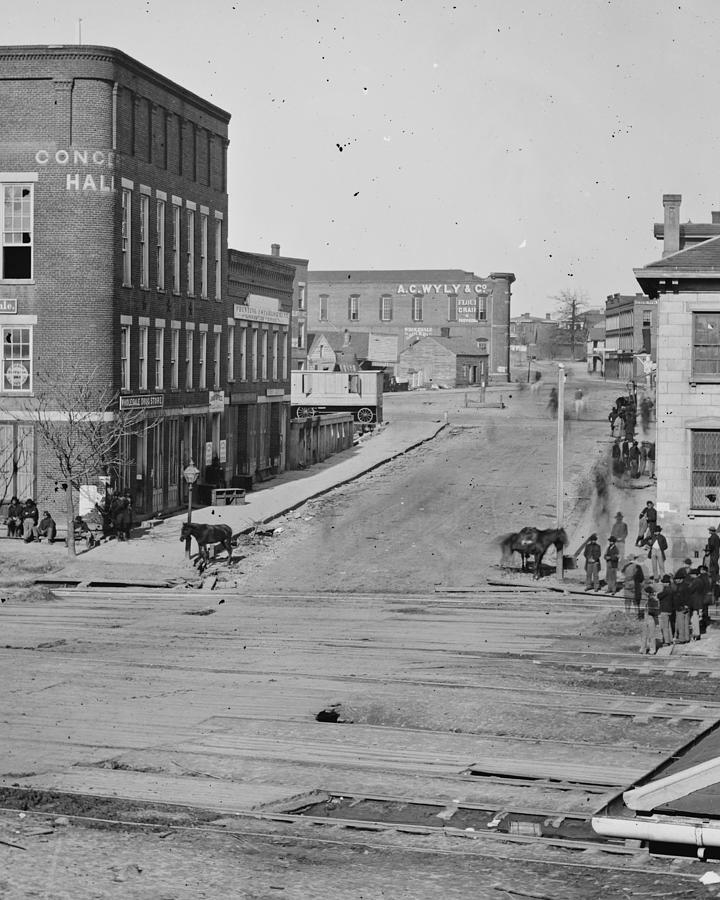 Atlanta, Georgia, Civil War Era, 1864, Whitehall St Photograph by ...