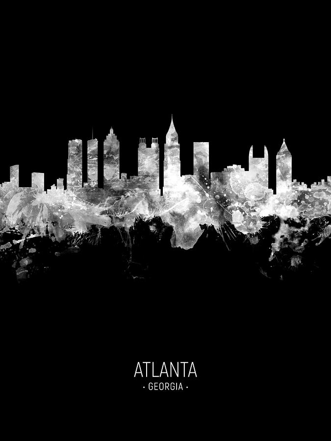 Atlanta Georgia Skyline #73 Digital Art by Michael Tompsett
