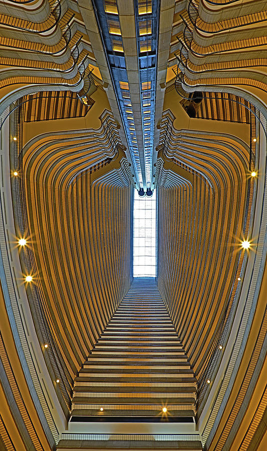 Atlanta Marriott Marquis Hotel Atrium 6 Photograph by Richard Krebs