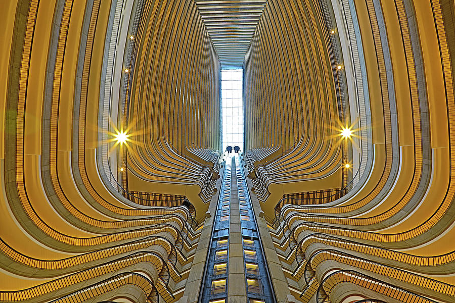 Atlanta Marriott Marquis Hotel Atrium 7 Photograph by Richard Krebs