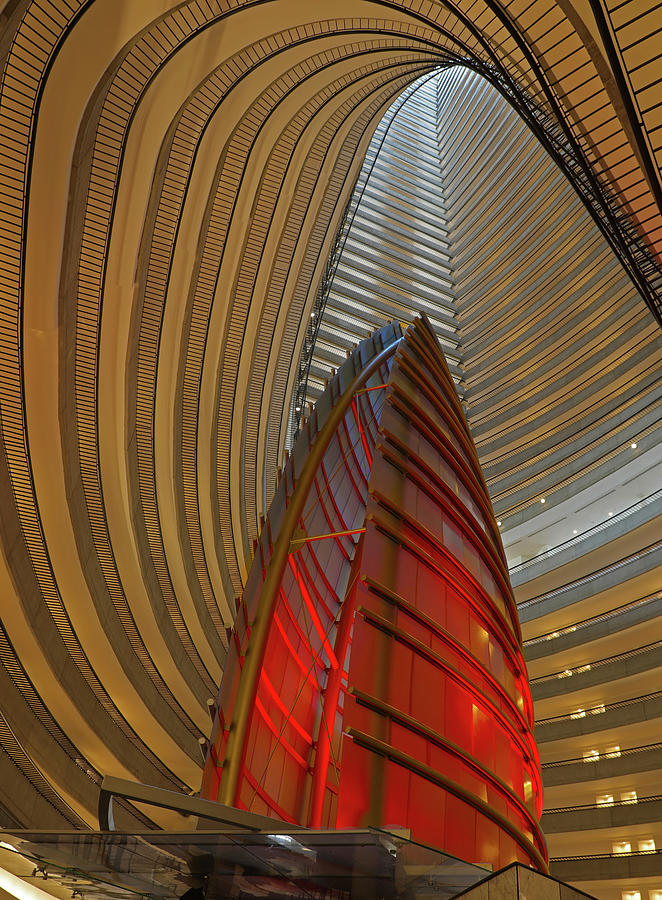 Atlanta Marriott Marquis Hotel Atrium 9 Photograph by Richard Krebs