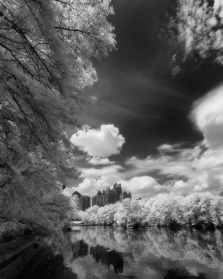 Atlanta Midtown from Piedmont Park infrared Photograph by Murray Rudd