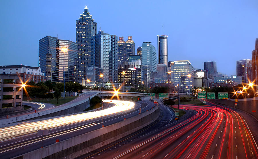 Atlanta Skyline Photograph by photo by Mark Chandler