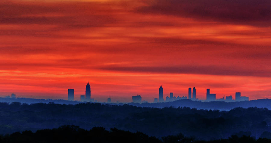 Atlanta Sunrise Photograph by Karen Cox