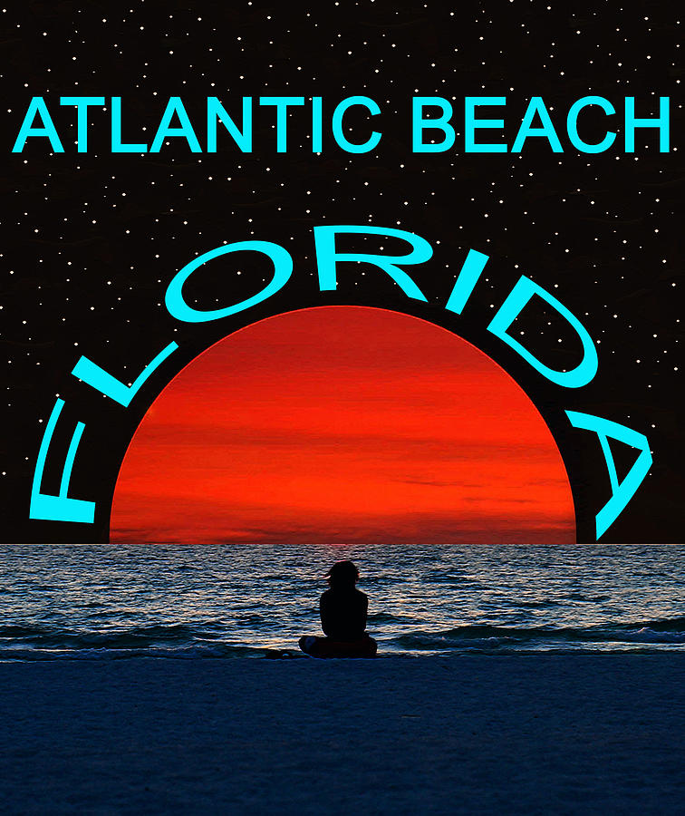 Atlantic Beach Florida dream girl Mixed Media by David Lee Thompson