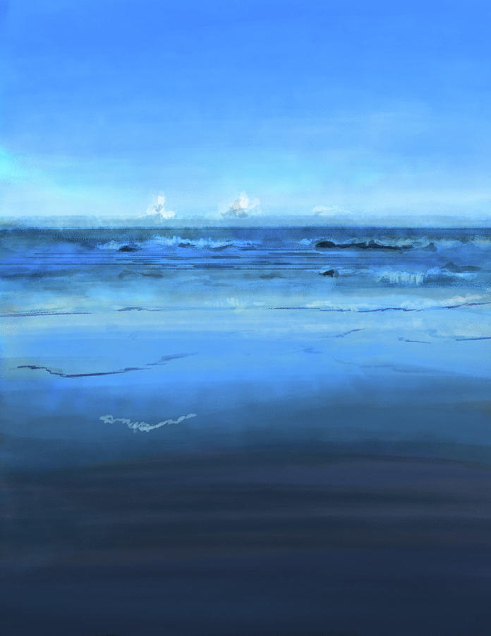 Atlantic Beach Painting by Mary Baldwin