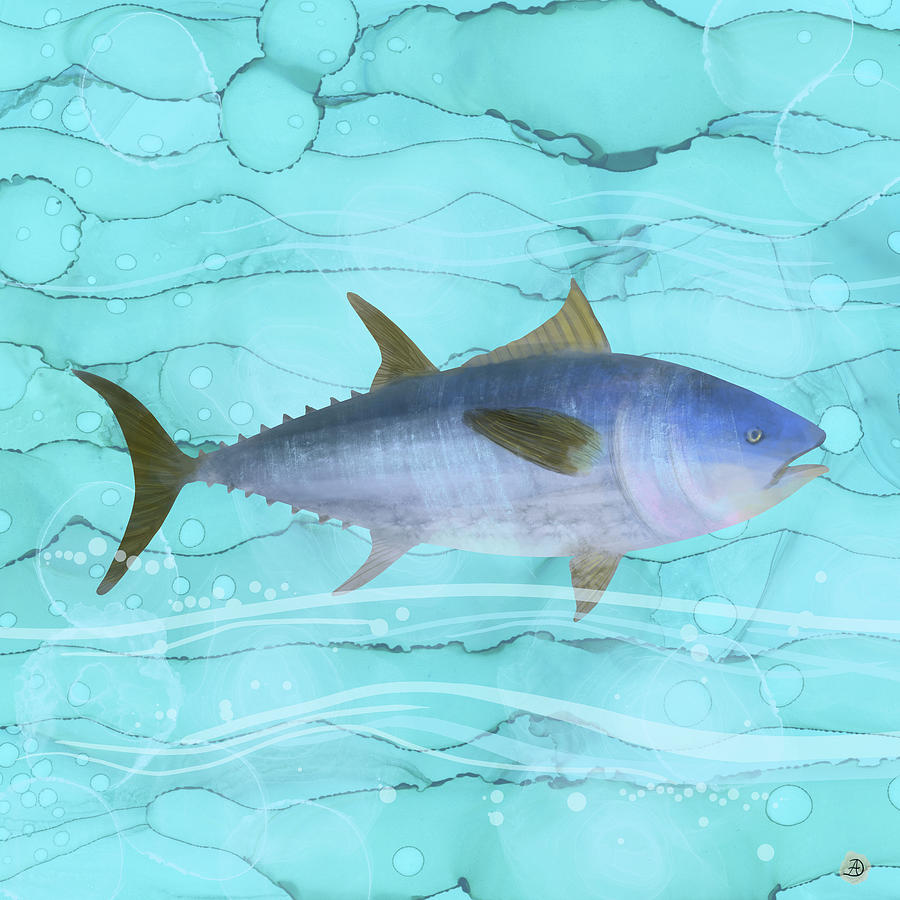 Atlantic Bluefin Tuna  Digital Art by Andreea Dumez