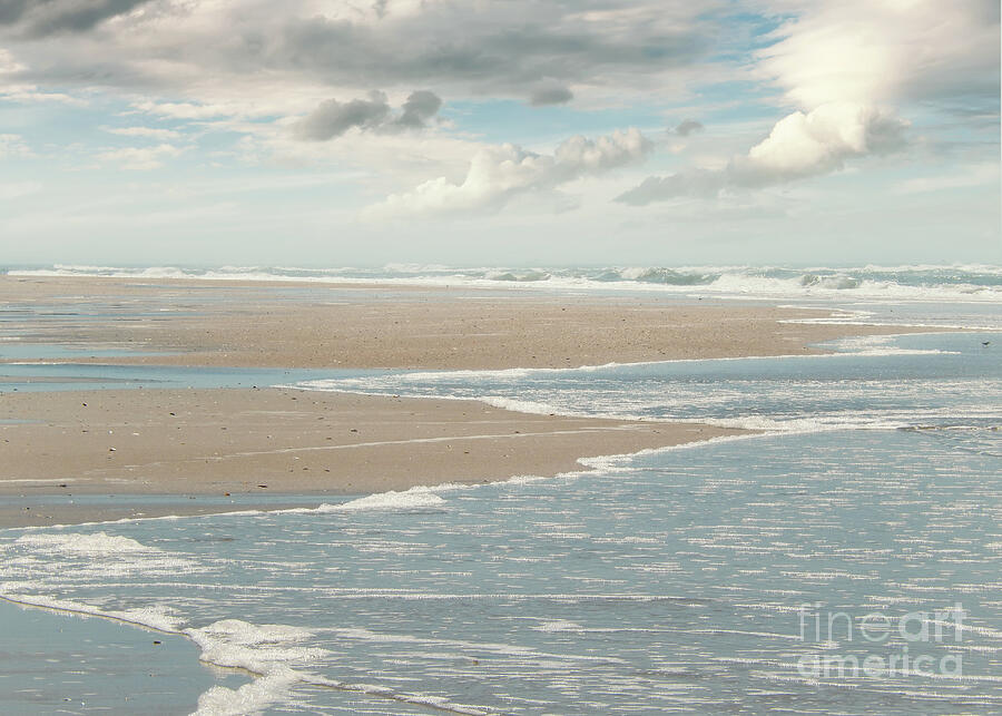 Atlantic Blues Beach Seascape Outer Banks North Carolina Photograph by Kelley Freel-Ebner